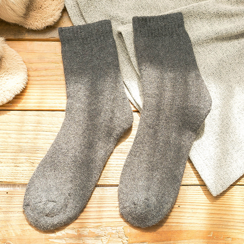 Special Thick Wool Socks Plus Thick Velvet Men Middle-aged Cashmere Socks Autumn Winter Thick Terry Socks